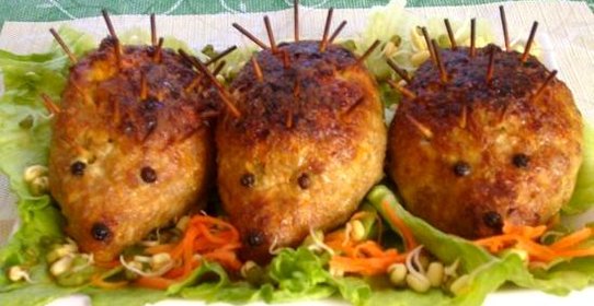 Котлеты Ежики