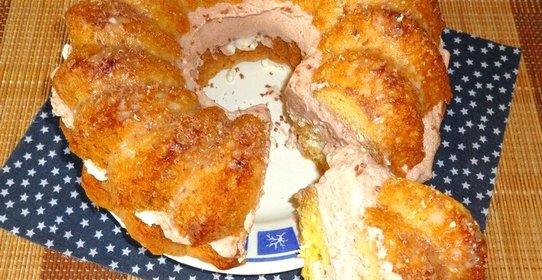 Торт с масляным кремом и творогом