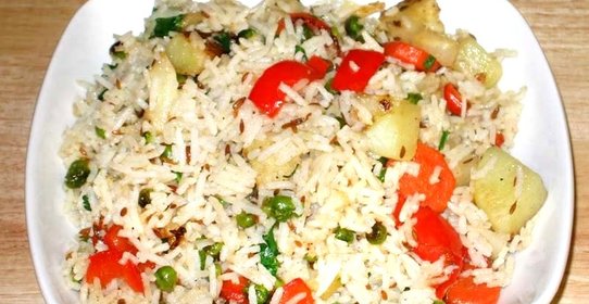 Рис с овощами в мультиварке