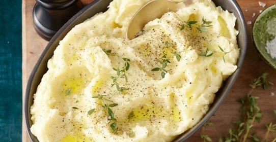 Картофельное пюре с чесноком