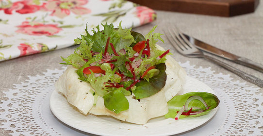 Овощной салат в лаваше