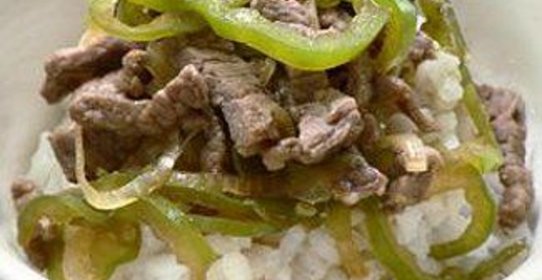 Гю-дон, рис с жареной говядиной