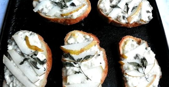 Гренки с творогом