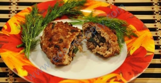 Зразы куриные с грибами