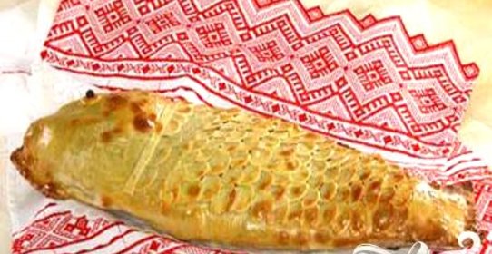 Карп фаршированный, запеченный в тесте