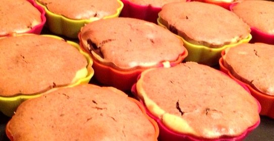 Маффины на кефире с бананом и шоколадом