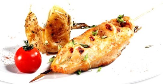 Курица на гриле в средиземноморском чесночном масле