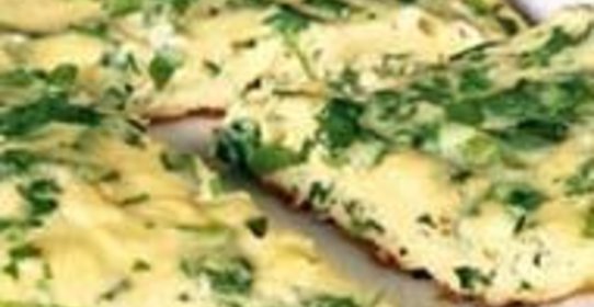 Омлет с сыром и зеленью