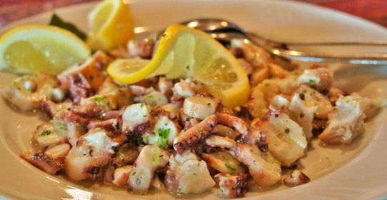 Бокельский салат из осьминога