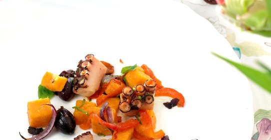 Осьминог с бататом