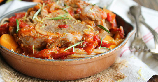 Итальянское блюдо из телячьей рульки