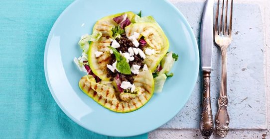 Летний салат с кабачками-гриль