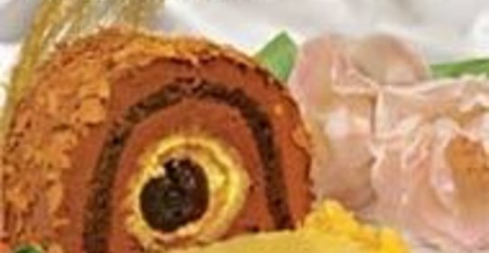 Шоколадно-фисташковая роллада