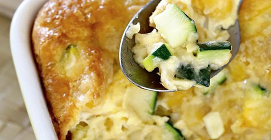 Пудинг с кукурузой и цукини