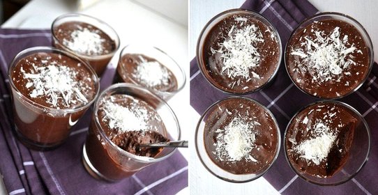 Шоколадный мусс с апельсиновой цедрой