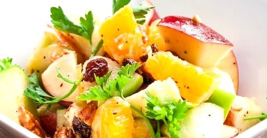 Салат из апельсинов и яблок