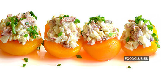 Салат из печени трески