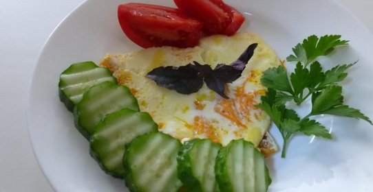 Морковный омлет