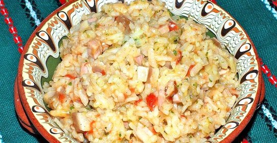 Ризотто с беконом