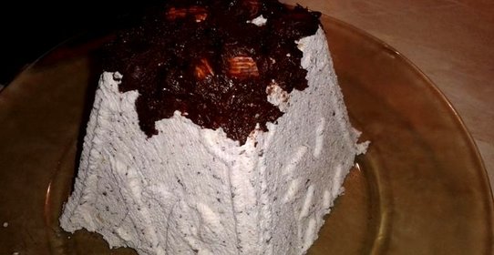 Пасха творожная с шоколадом и орешками