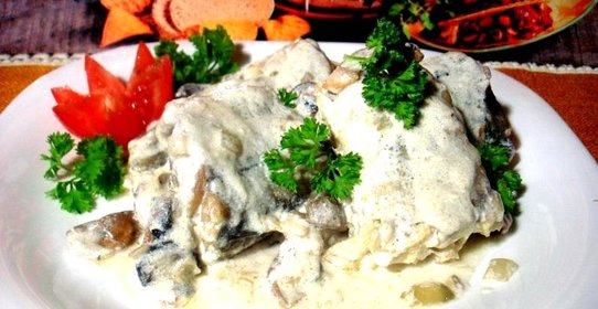 Хек под соусом