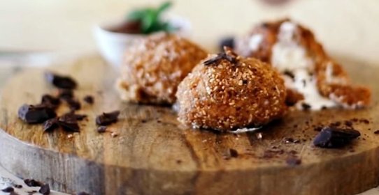 Жареное мороженое