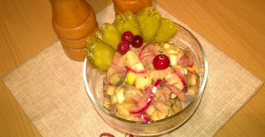 Салат из сельди и картофеля