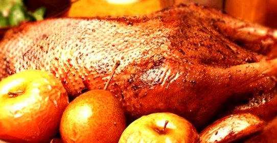 Фаршированный гусь в духовке