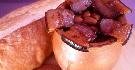 Лобио с салом