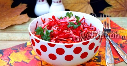 Салат из капусты с лимонно-медовой заправкой