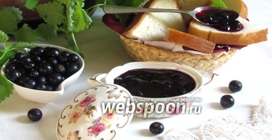 Чёрная смородина в желе