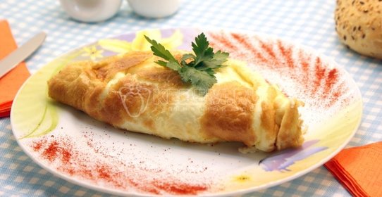 Омлет с грибами