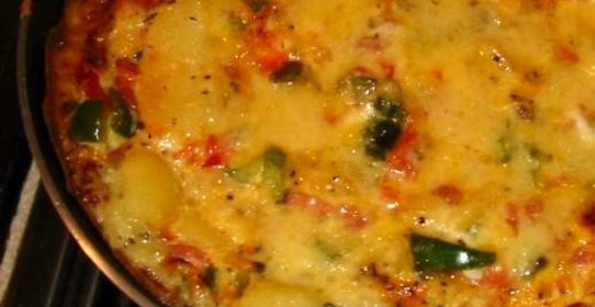 Фритатта с овощами и картофелем