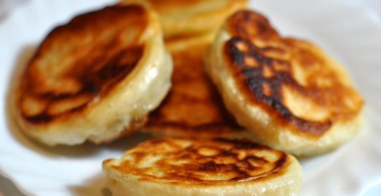 Постные оладьи на дрожжах