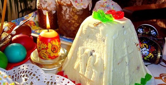 Пасха из сметаны