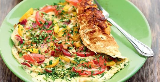 Очень сытная яичница