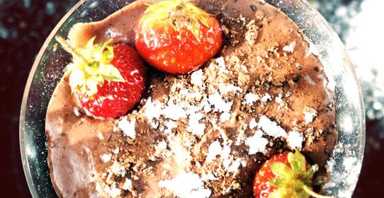 Шоколадный мусс со сливками