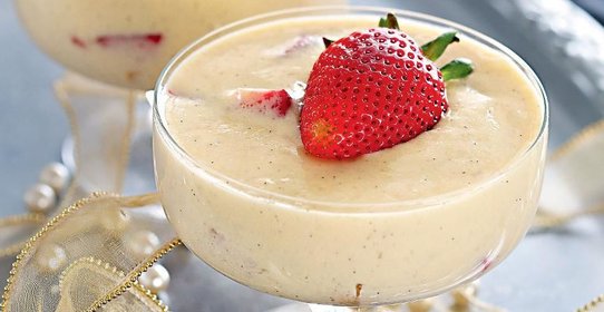 Крем Пломбир с клубникой