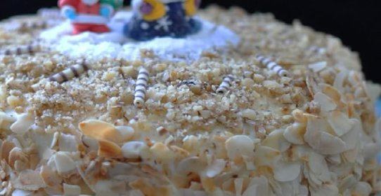 Медовый торт с заварным кремом