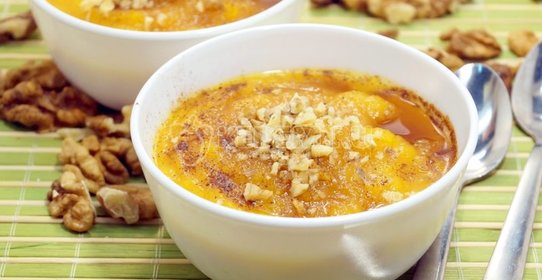 Тыквенное пюре с корицей и мёдом