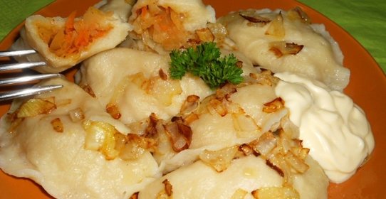Вареники с капустой