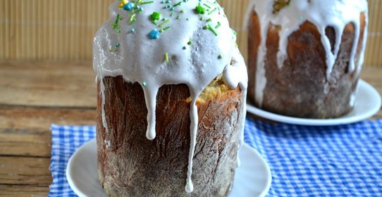 Пасхальный сдобный кулич