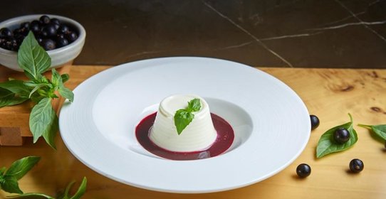 Панна-котта из базилика