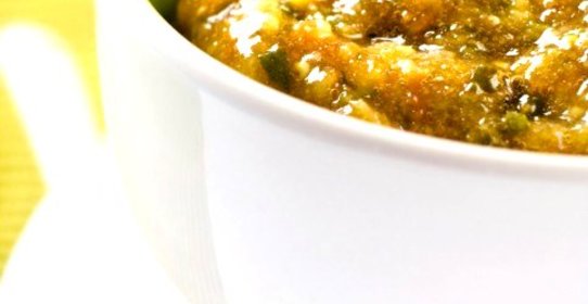 Пюре из крыжовника со сливками