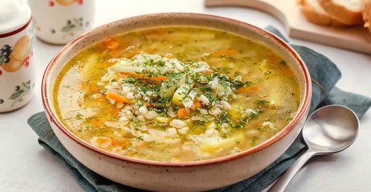 Рассольник на мясном бульоне