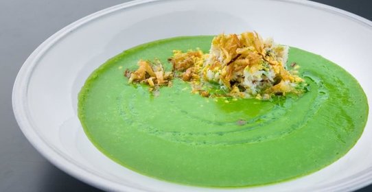 Крем - суп из броколли с рыбой