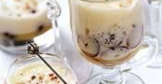 Сабайон с виноградом