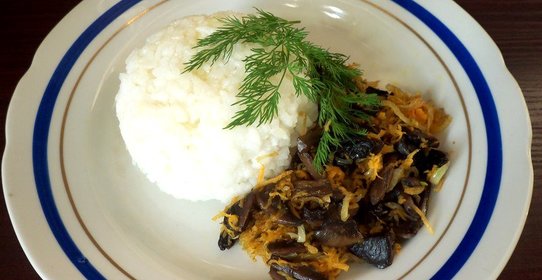 Рис с грибами