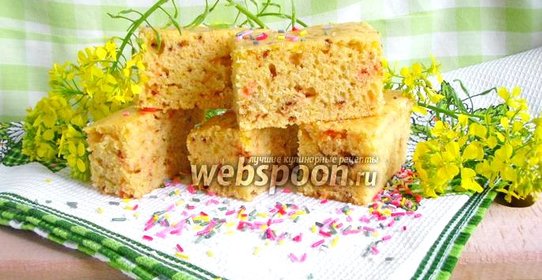 Пирог с конфетти