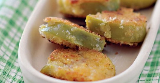 Жареные зеленые помидоры